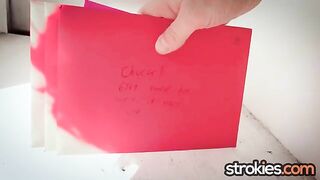 Cupid Maya Woulfe Doses Chuck With Love on Valentine's Day - Strokies - HandJob