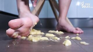 Czech Soles - POV foot crushing and feeding you banana with honey