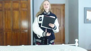 Goddess Brooke Marie Pregnant Cheerleader Bribes Coach JOI